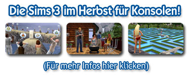 Die Sims 3 ab Herbst für Konsolen!