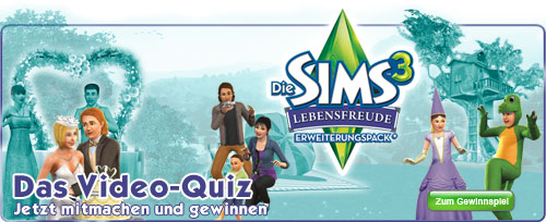 Die Sims 3 Lebensfreude Video Quiz